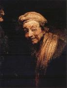 REMBRANDT Harmenszoon van Rijn The Artist as Zeuxis oil